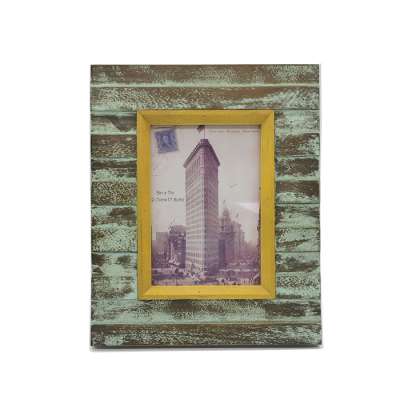 amazon hot sales bracket type desktop customers design landscape picture diamond old wood frame for pictures